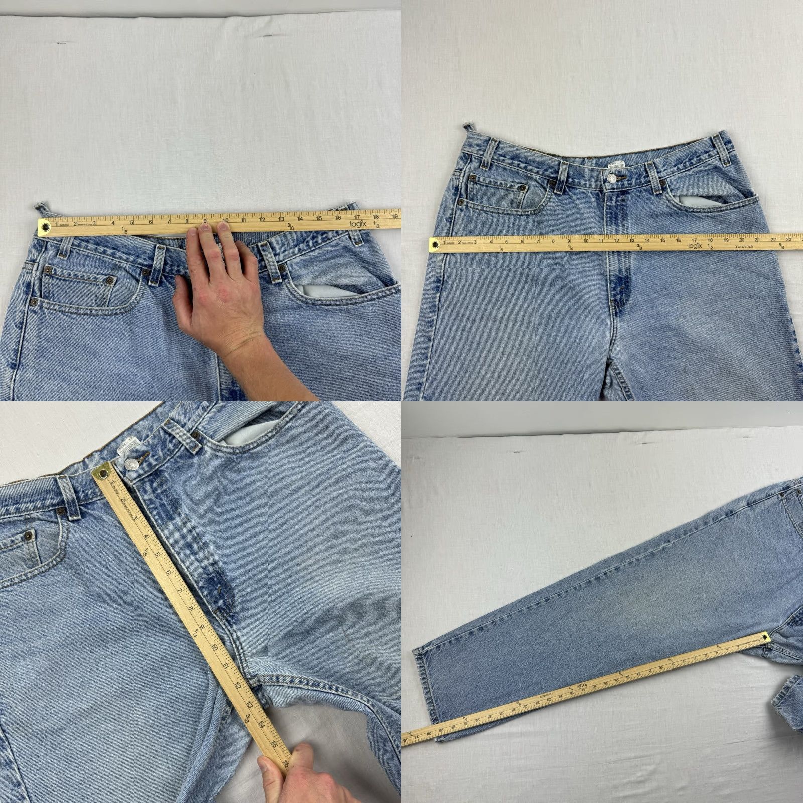 Levi's VINTAGE Levi's Jeans Men 38x30 Blue 90s Grunge Straight Pant Regular Inseam 30 Size US 38 / EU 54 - 8 Thumbnail
