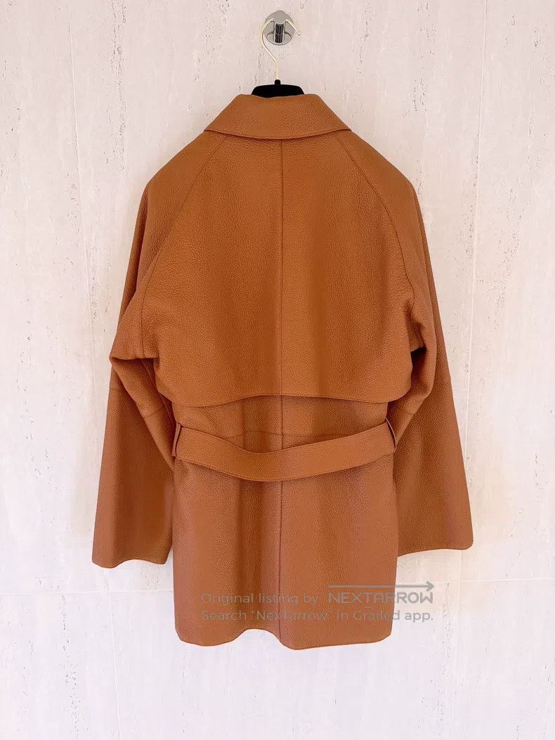 Other Hermes Gold Brown Leather Two-Piece Set Deer Skin Jacket D Size XXS / US 00 / IT 34 - 2 Thumbnail