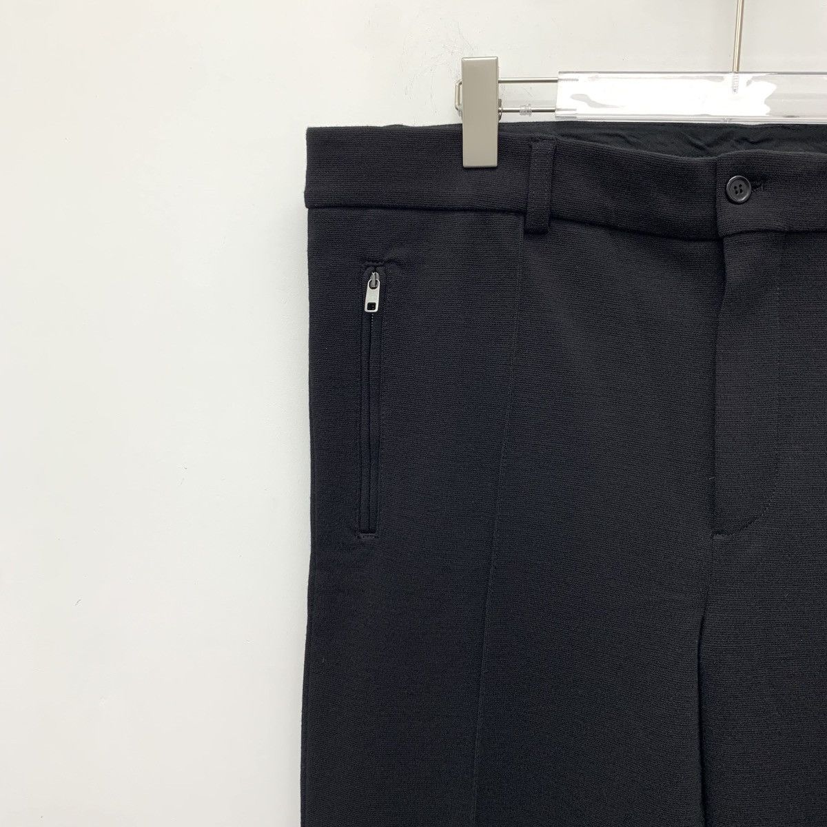 Dolce & Gabbana Dolce & Gabbana Black Wool Casual Trousers K26WX Size US 38 / EU 54 - 3 Thumbnail