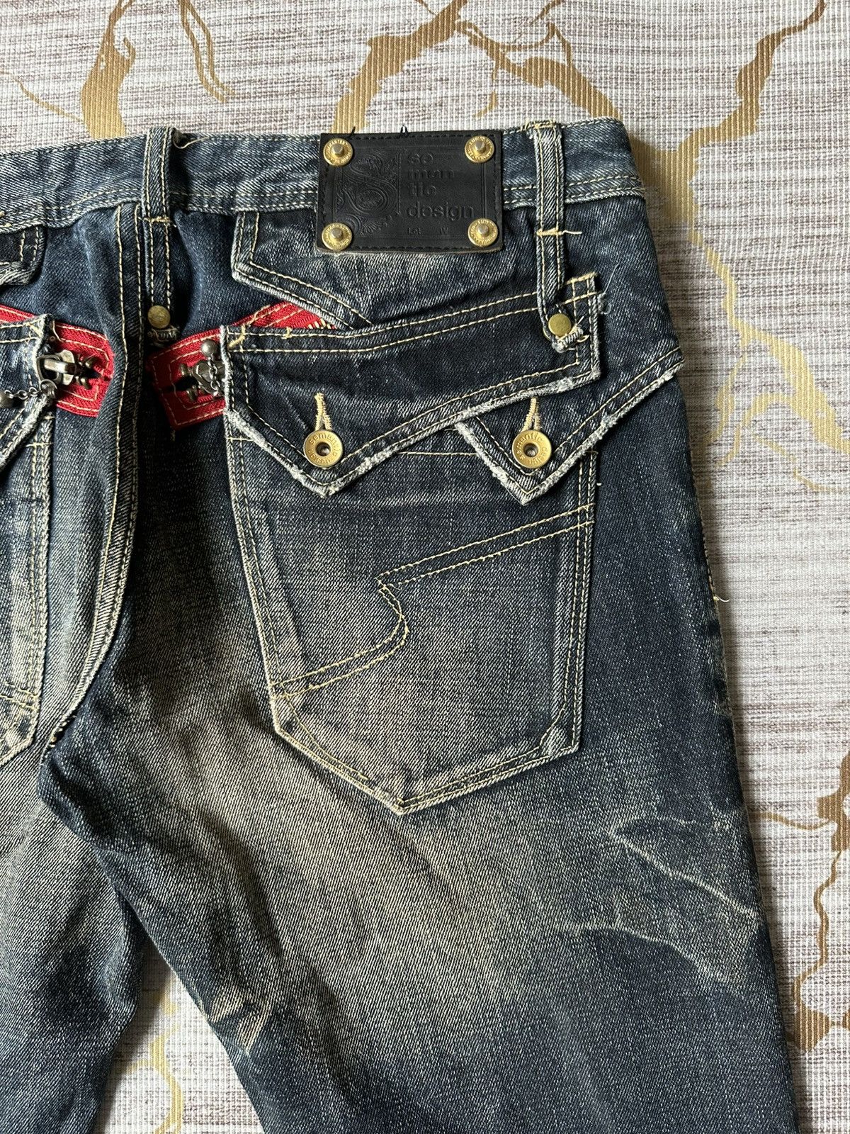 semanticdesign FLARE Semantic Design Claw Marks Design Denim Size US 34 / EU 50 - 18 Thumbnail