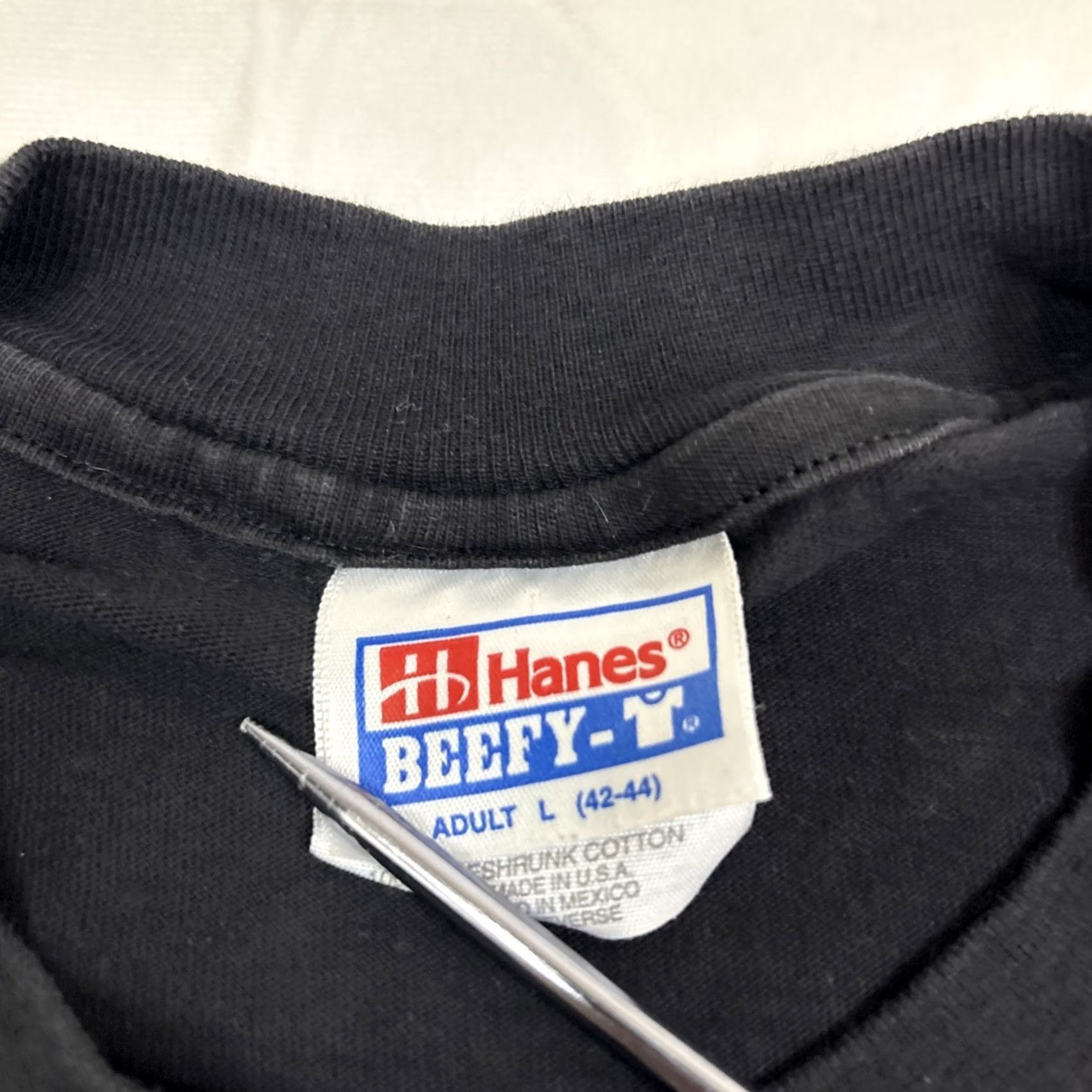 Hanes Hanes Beefy-T T-Shirt Men’s Large Black NASCAR Darlington Graphic TransUnion 400 Mens Size US L / EU 52-54 / 3 - 3 Thumbnail