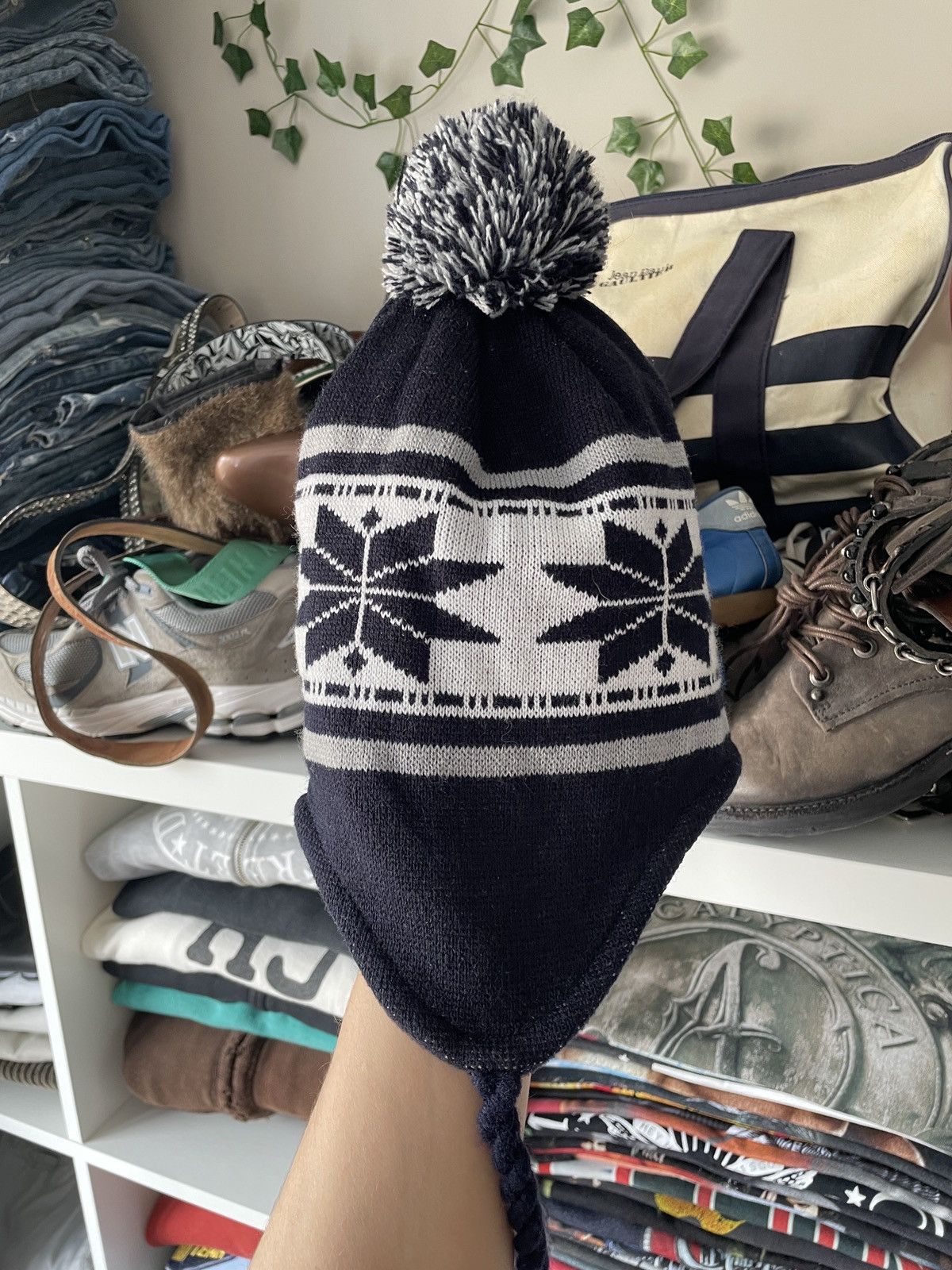 Japanese Brand × New York Yankees × Vintage Vintage New York Yankees Ushanka Hat Big Logo All Over Print Size ONE SIZE - 3 Thumbnail