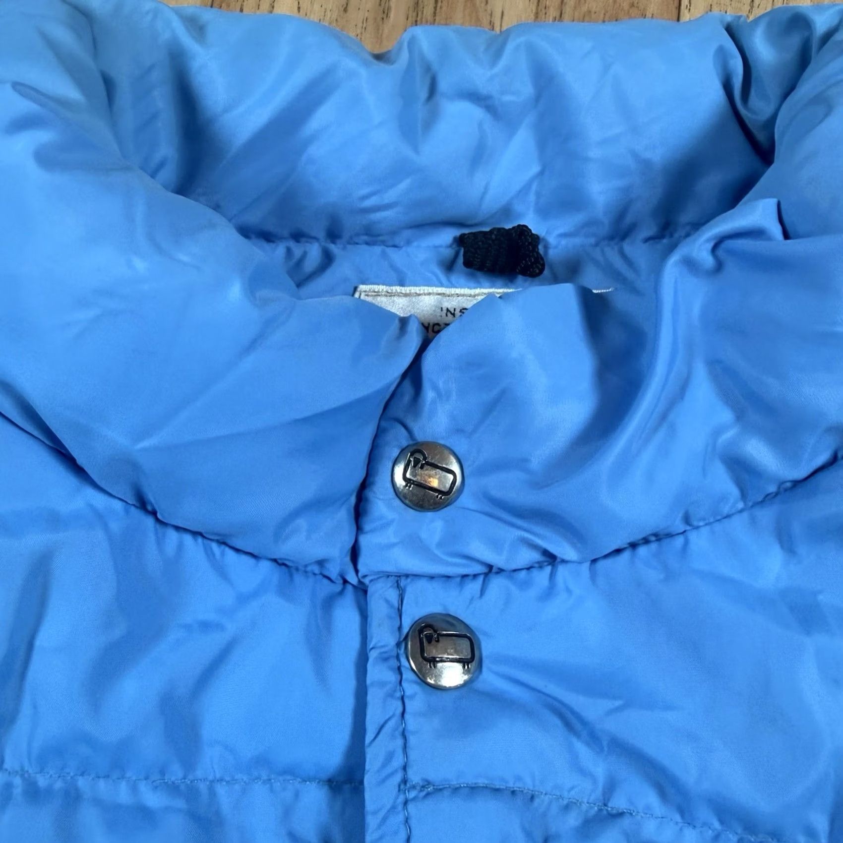 Vintage VINTAGE Woolrich Vest Puffer Full Zip Snaps Nylon Down Blue XL Mens"} Size US XL / EU 56 / 4 - 4 Thumbnail