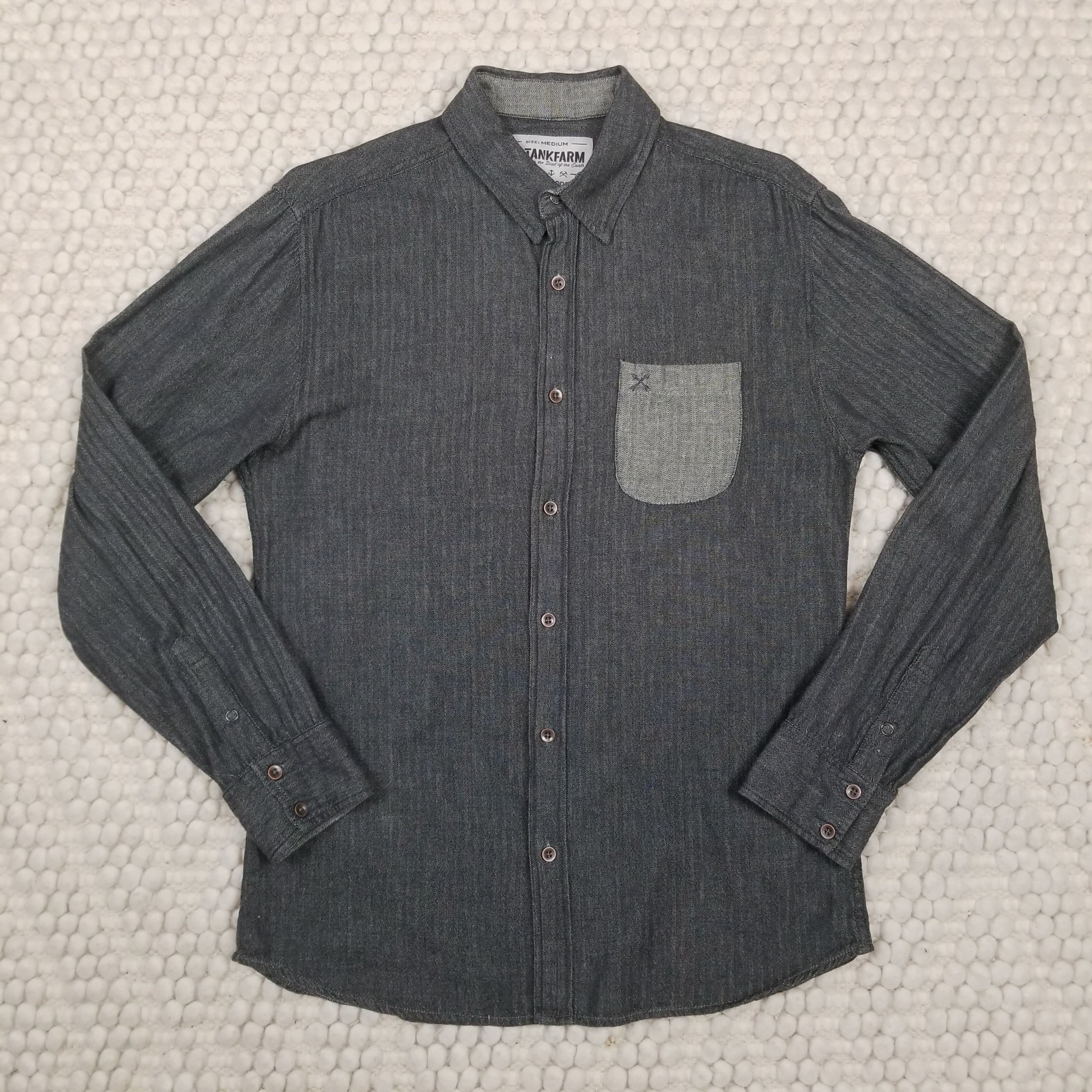 Tankfarm & Co. Cotton Button Down Shirt Accent Pocket Size US M / EU 48-50 / 2 - 6 Thumbnail