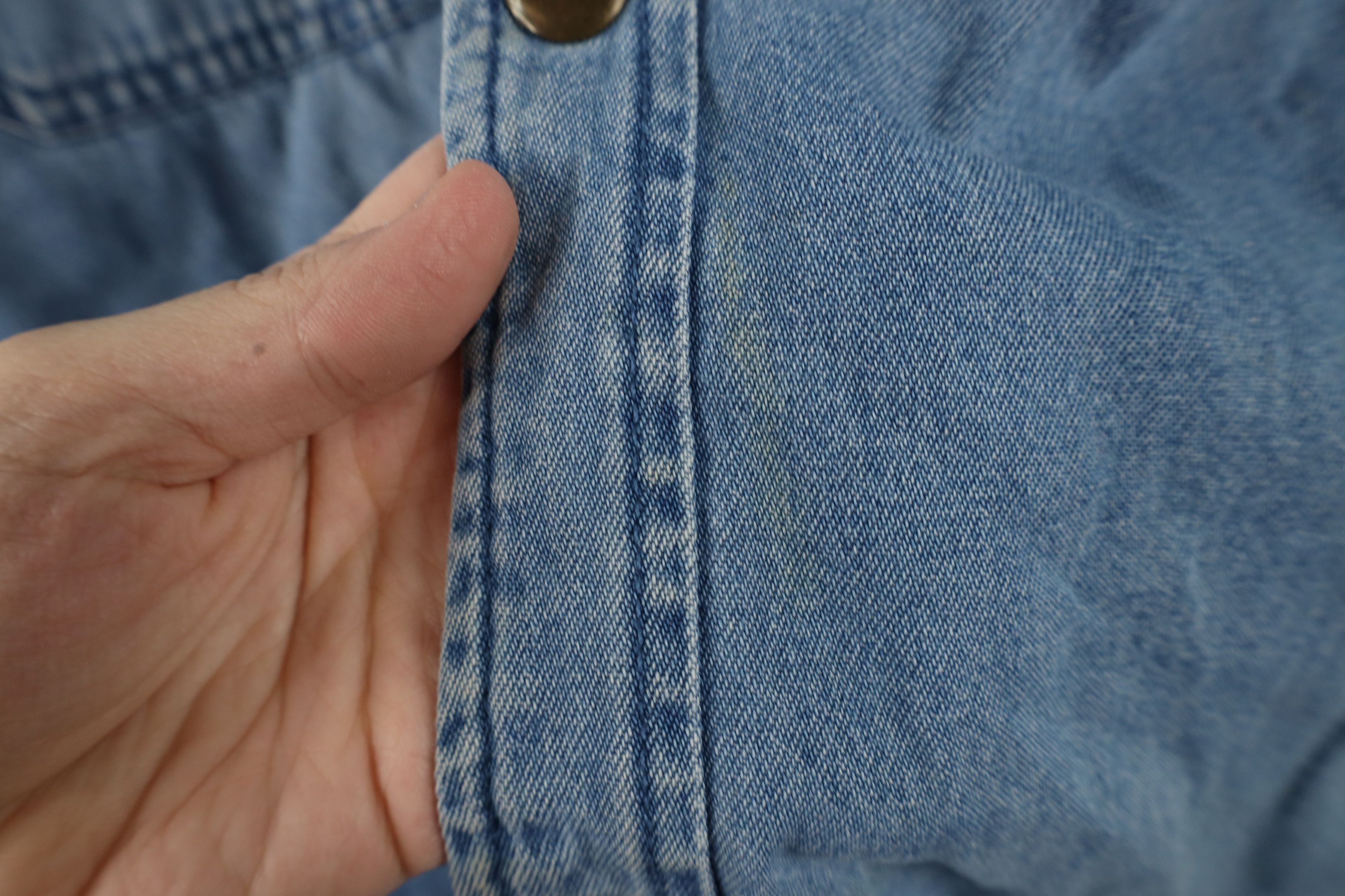 Vintage Vintage 90s Streetwear Lined Denim Jean Button Shirt Jacket Size US XL / EU 56 / 4 - 5 Thumbnail