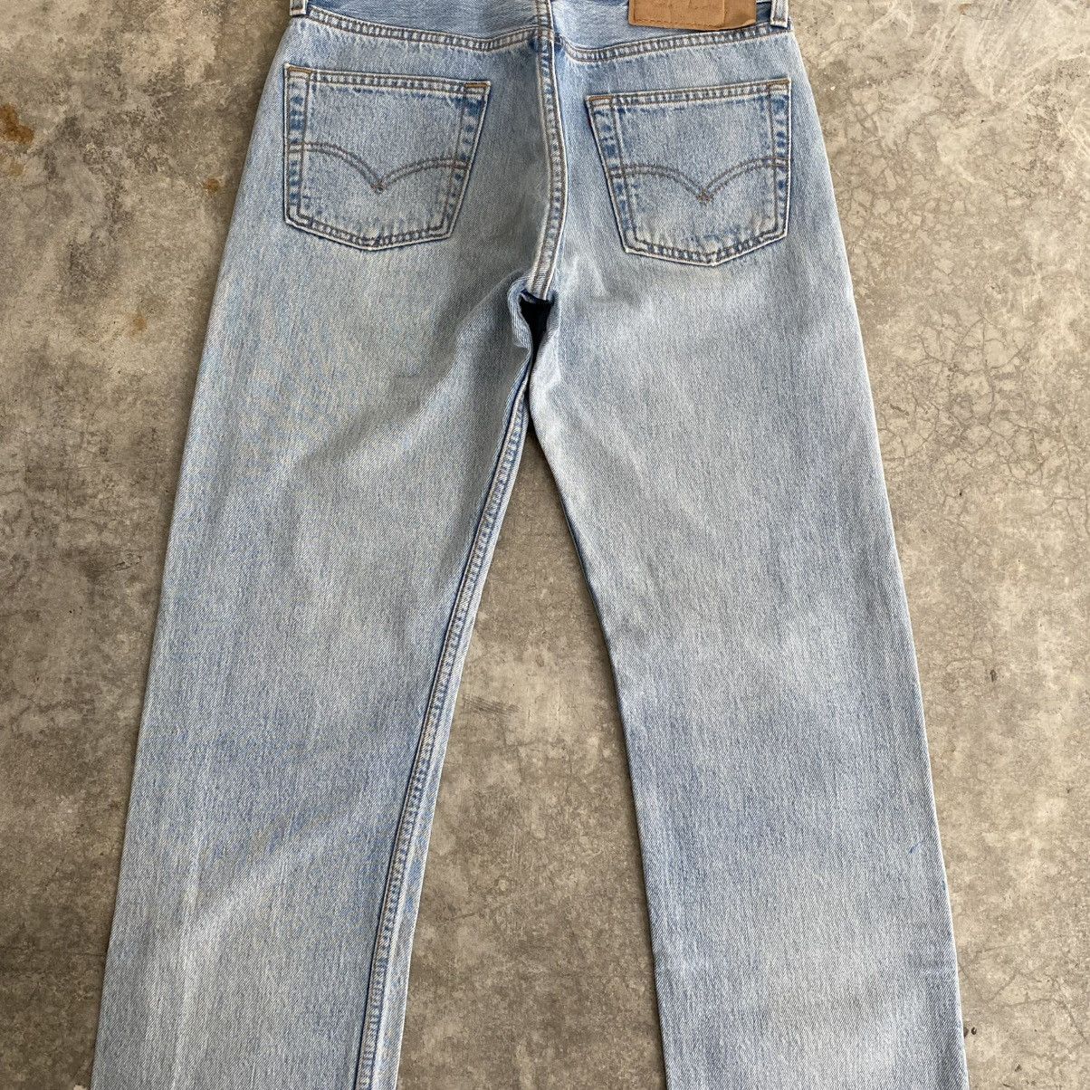 Levi's Size 30x29.5 Vintage 1996 Levis 501 Light Blue Denim Jeans Size US 30 / EU 46 - 12 Thumbnail