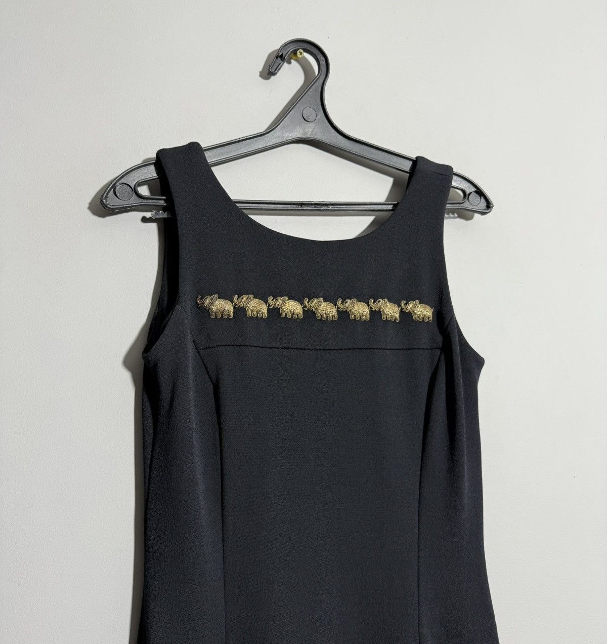 Escada Vintage Escada Black Midi Dress Size M / US 6-8 / IT 42-44 - 4 Thumbnail