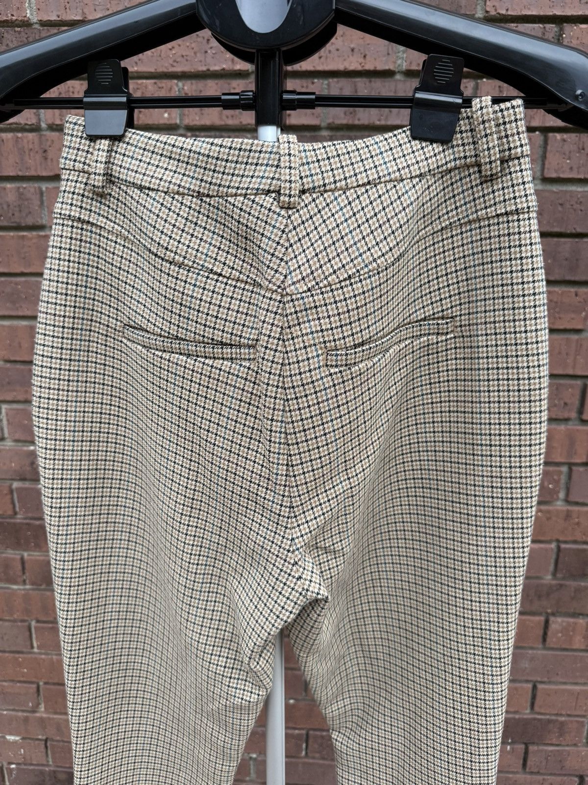 A.L.C. A.L.C. Women’s Edwin Pants Tan Split Leg Houndstooth Size 2 Size 26" / US 2 / IT 38 - 7 Thumbnail