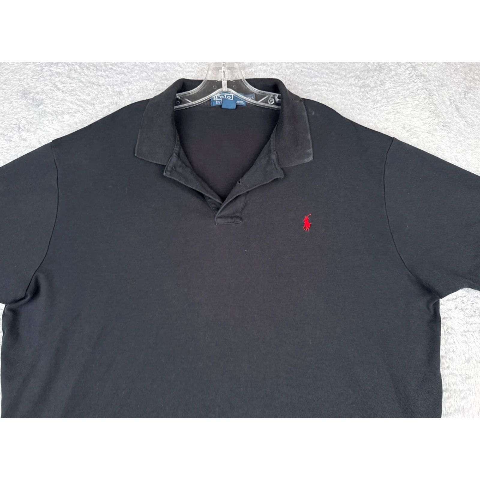 Polo Ralph Lauren VINTAGE Polo Ralph Lauren Polo Shirt Men 2XL Black 100% Cotton Polo Shirt Embroidered Logo Classic Fit Short Sleeve Shirts Mens Size US XXL / EU 58 / 5 - 4 Thumbnail