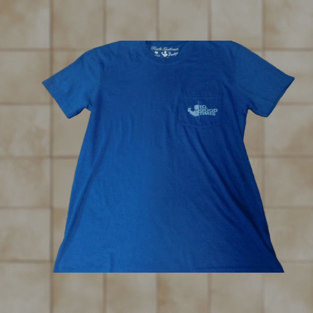 Vintage Rowdy Gentlemen Shirt Small Blue Graphic Men Short Sleeve Crew Neck T-Shirt Logo Cotton Blend Polyester Vintage No Women Mens Size US S / EU 44-46 / 1 - 1 Thumbnail