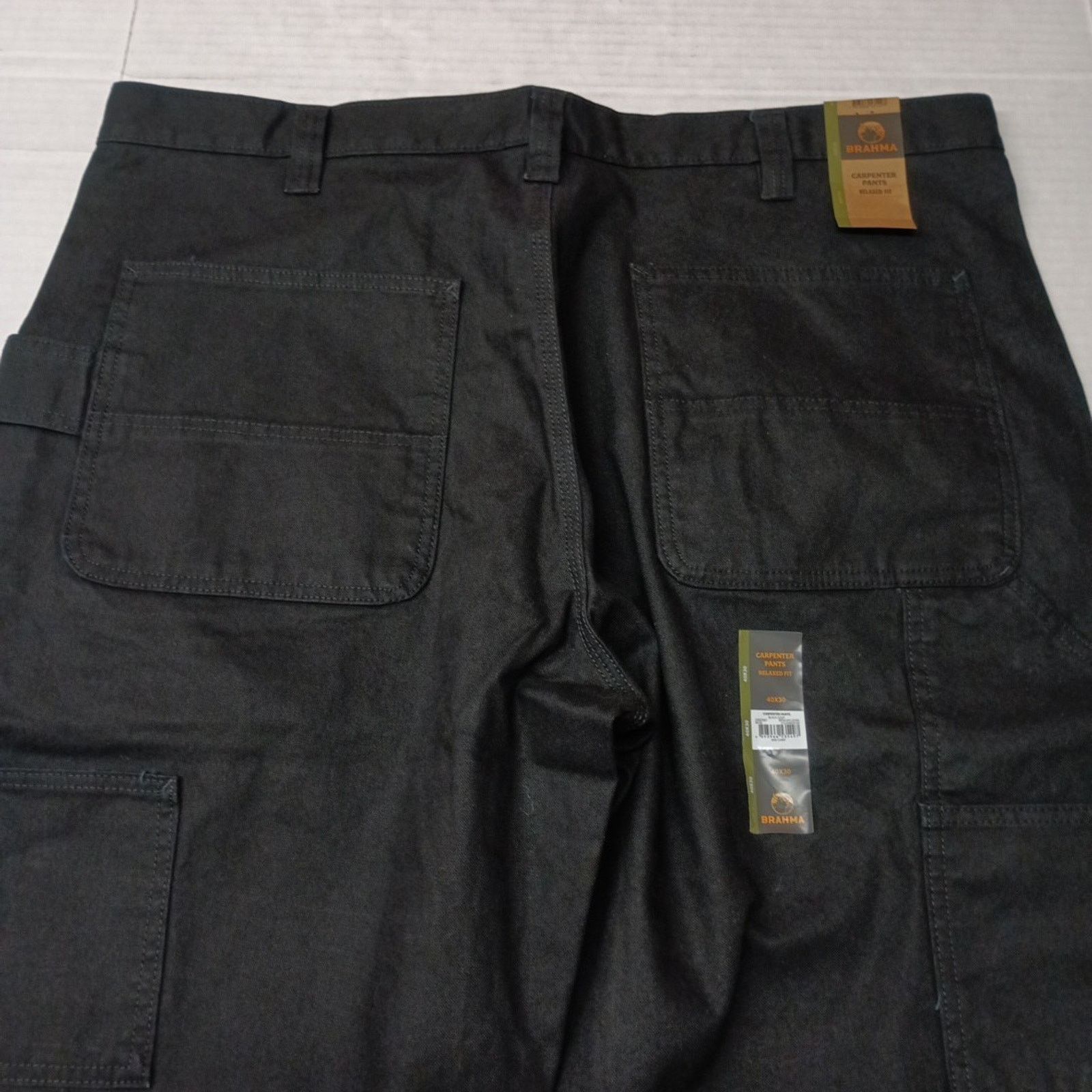 Other Brahma Work Carpenter Pants Men's Size 40x30 Black Relaxed Size US 40 / EU 56 - 8 Thumbnail