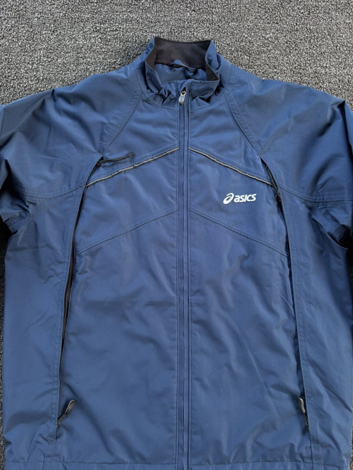 Asics Asics Running Jacket Men’s Small – Blue Full Zip Windbreaker Size US S / EU 44-46 / 1 - 2 Thumbnail