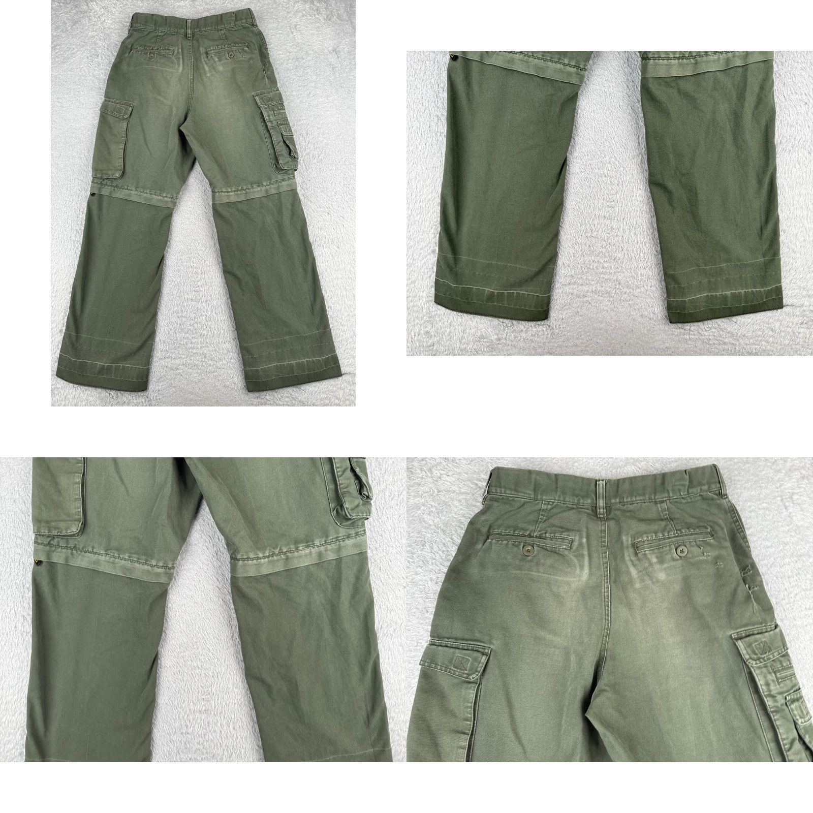 Vintage VINTAGE Boy Scouts Pants Adult 26 Green Cargo Convertible Un-hemmed Relaxed Fit 26x28 Mens Shirts? Size US 26 / EU 42 - 9 Thumbnail