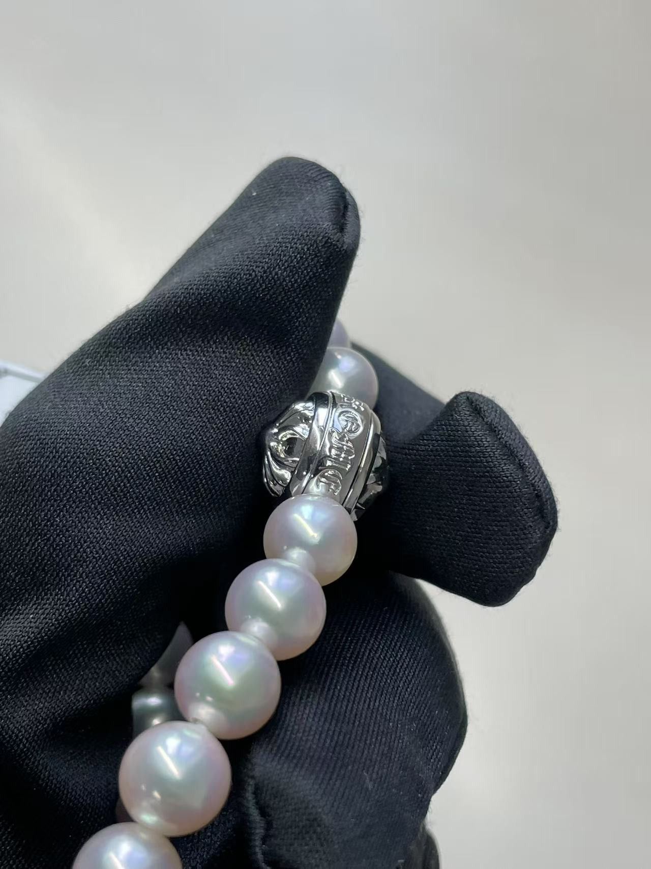 Chrome Hearts Chrome Hearts Mikimoto White Pearl Bracelet Size ONE SIZE - 9 Thumbnail
