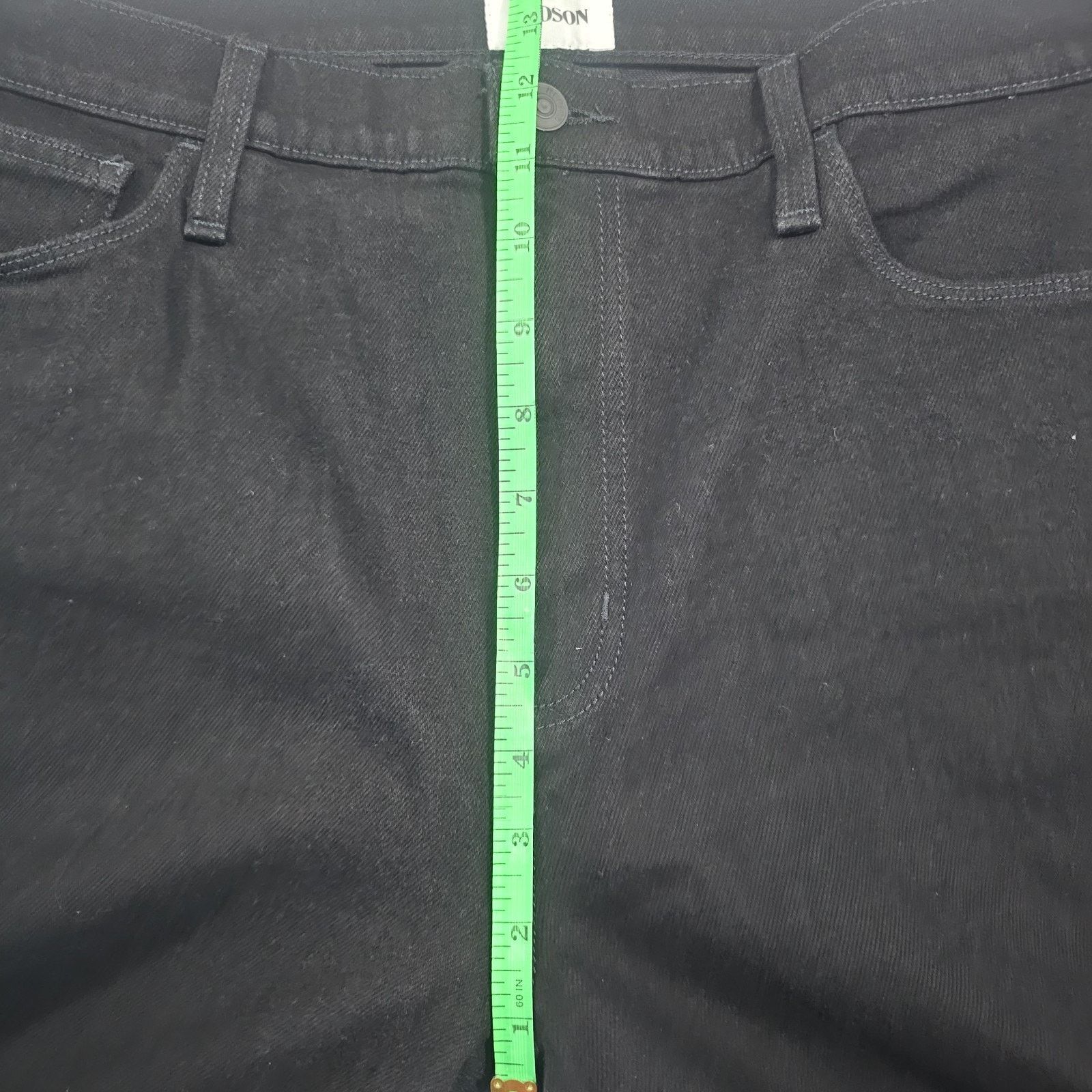 Hudson Hudson Womens Rosalie Black Rinse Wide Leg Jeans Size 34 NWT Size 34" / US 12 / IT 48 - 15 Thumbnail