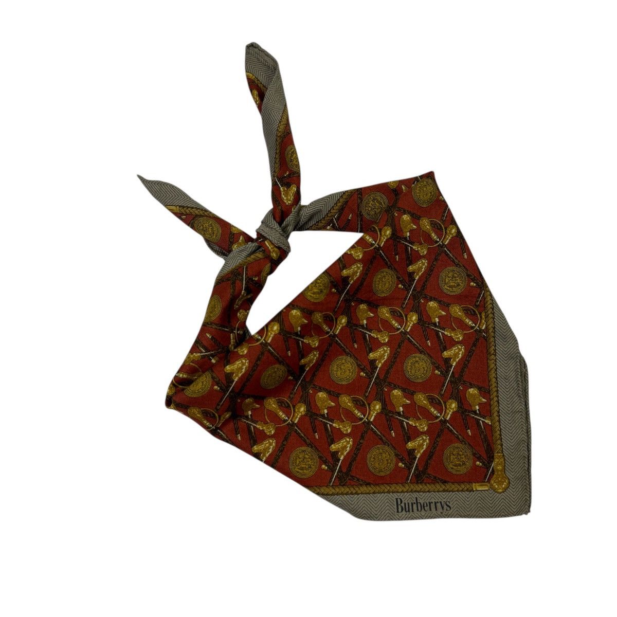 Burberry Vintage Burberrys Handkerchief, Pocket Square, Neck Scarf Size ONE SIZE - 2 Thumbnail