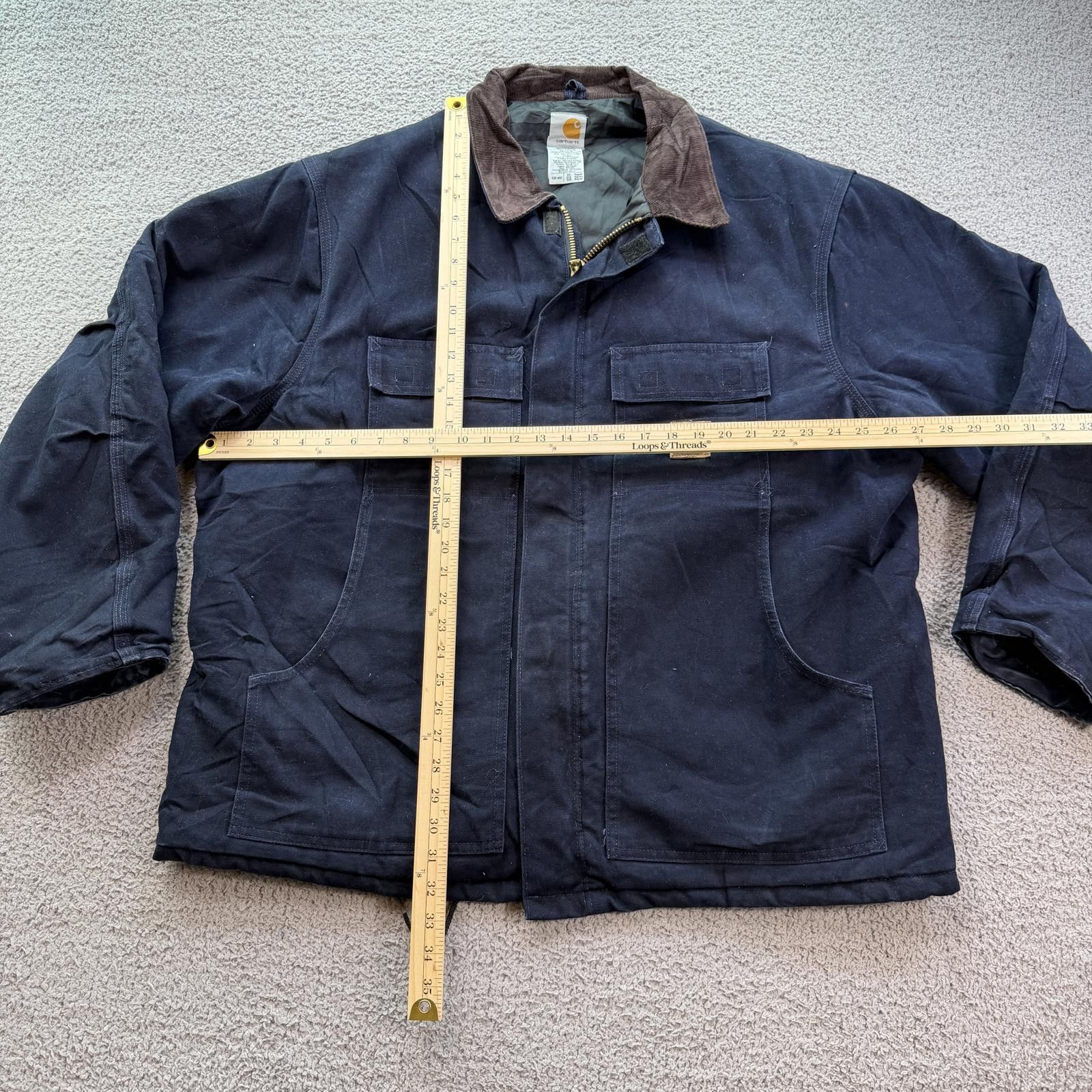 Carhartt Vintage 90s Carhartt Blanket Lined Work Jacket 2XL Union Tag Size US XXL / EU 58 / 5 - 3 Thumbnail