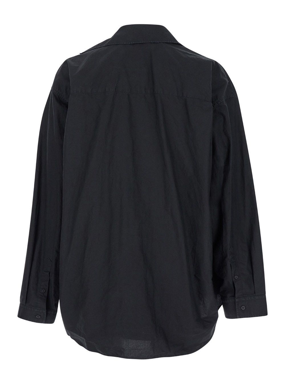Balenciaga o1w1db11025 Unity Sports Icon Layered Shirt Oversized Black Size US XL / EU 56 / 4 - 2 Thumbnail