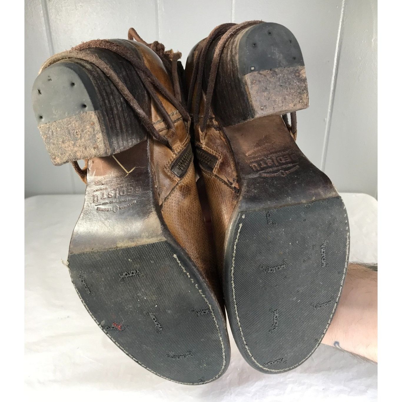 Bed Stu BED STU Blaire Women’s 8 Distressed Tan Leather Cobbler Ser Size US 9 / IT 39 - 6 Thumbnail