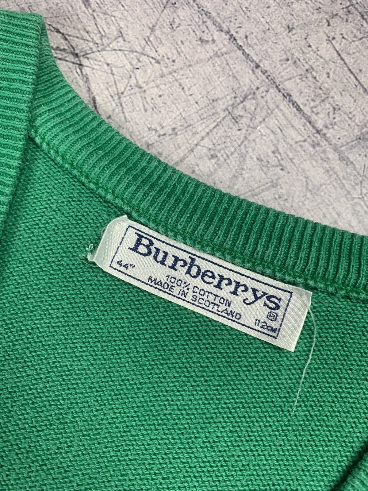 Burberry Vintage Burberrys V-Neck Knitted Sweater 90s Size US XL / EU 56 / 4 - 9 Thumbnail