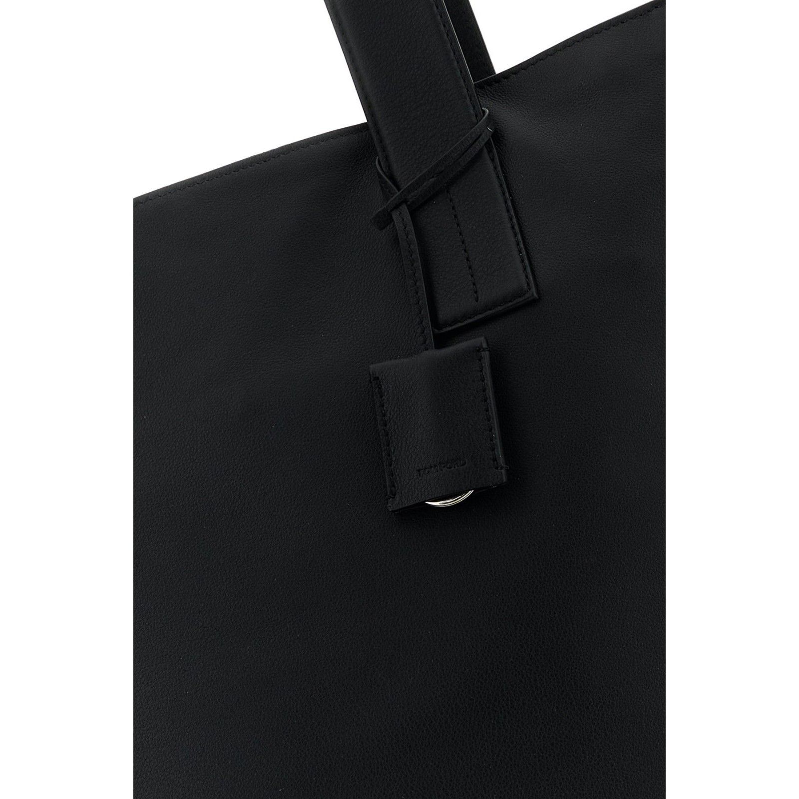 Tom Ford TOM FORD Black Leather Tote Bag New & Authentic Size ONE SIZE - 4 Thumbnail
