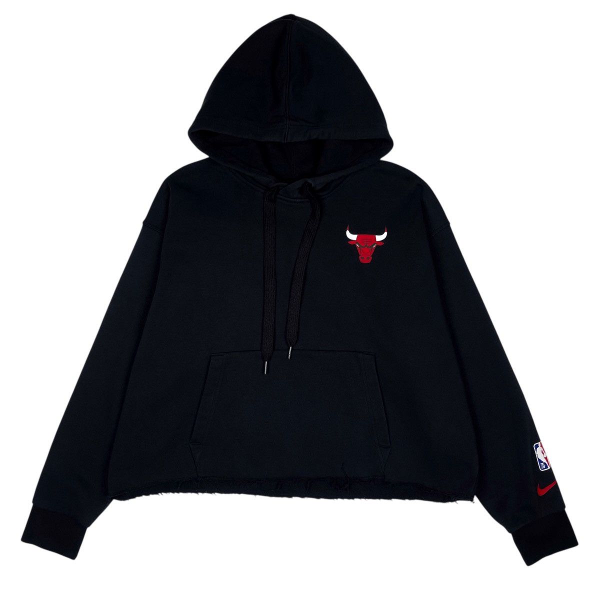 Nike NBA x Nike W Chicago Bulls Essential Crop Hoodie Size L / US 10 / IT 46 - 2 Thumbnail