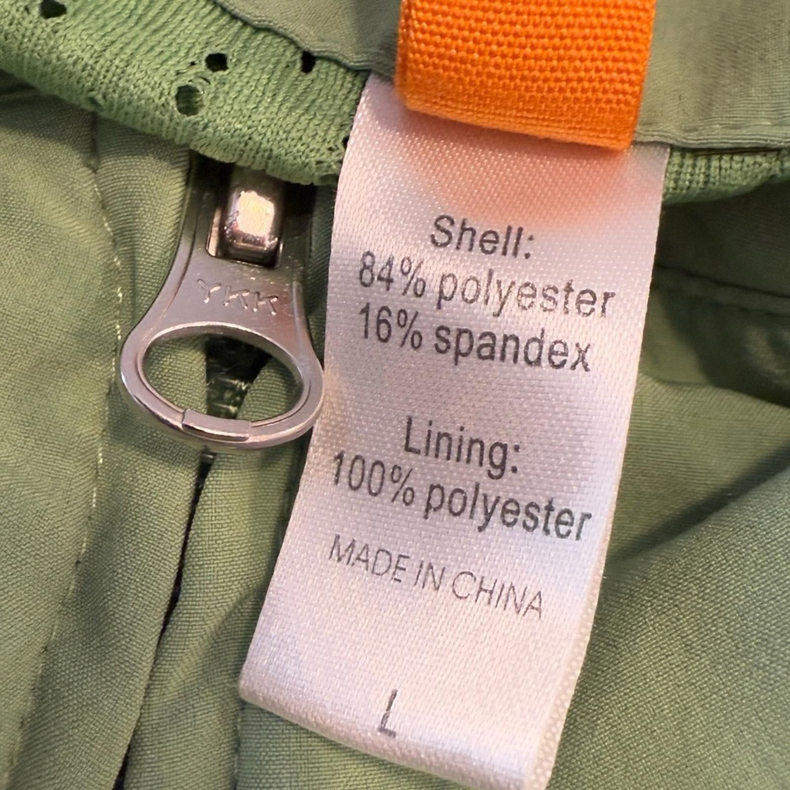 Lucky Brand Lucy spring green 2 way zip windbreaker jacket SZ LG Size L / US 10 / IT 46 - 10 Thumbnail
