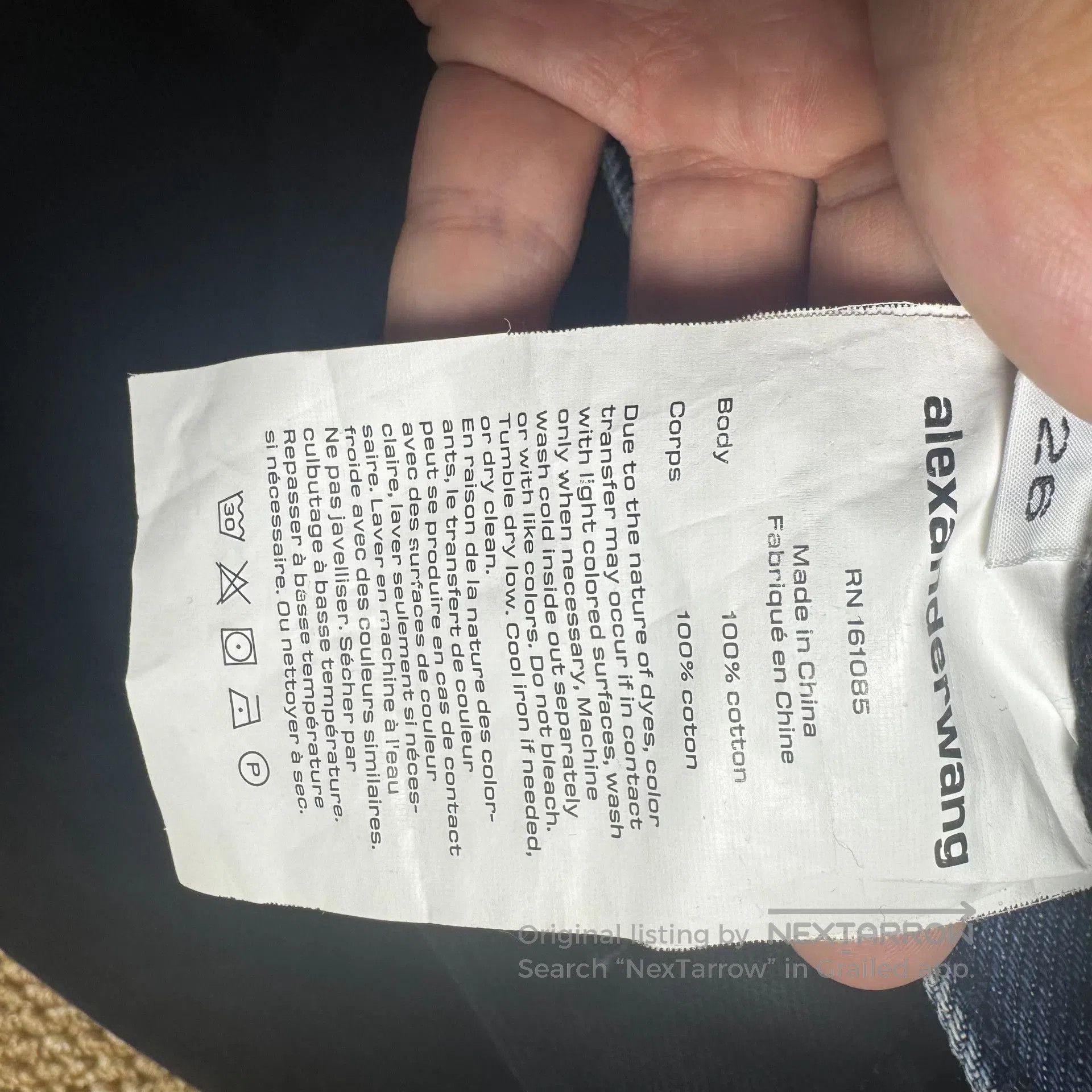 Alexander Wang Alexander Wang Black Denim Pants. Size 26" / US 2 / IT 38 - 4 Thumbnail