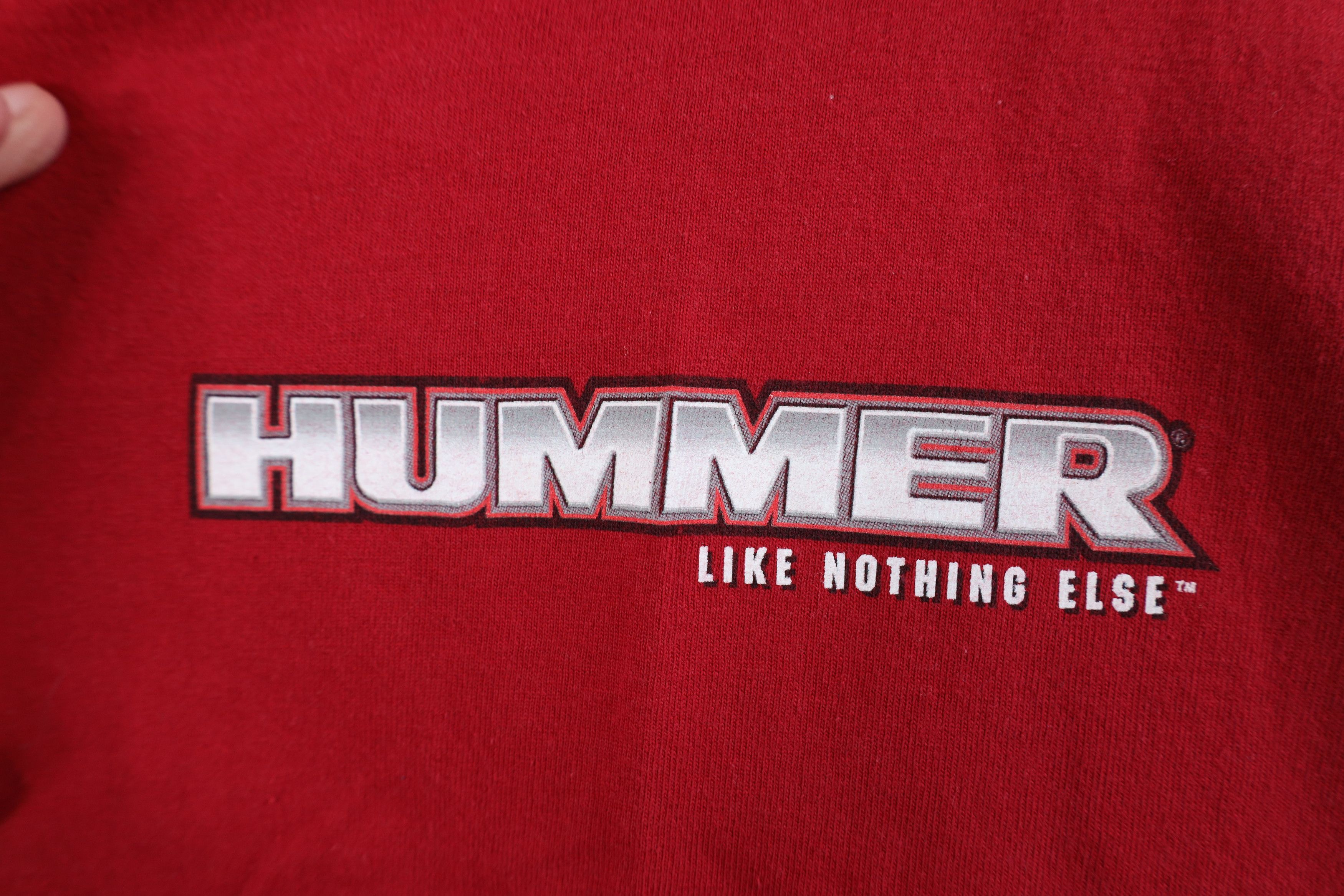 Vintage Vintage Y2K Streetwear H2 Car Long Sleeve T-Shirt Red Cotton Size US M / EU 48-50 / 2 - 4 Thumbnail