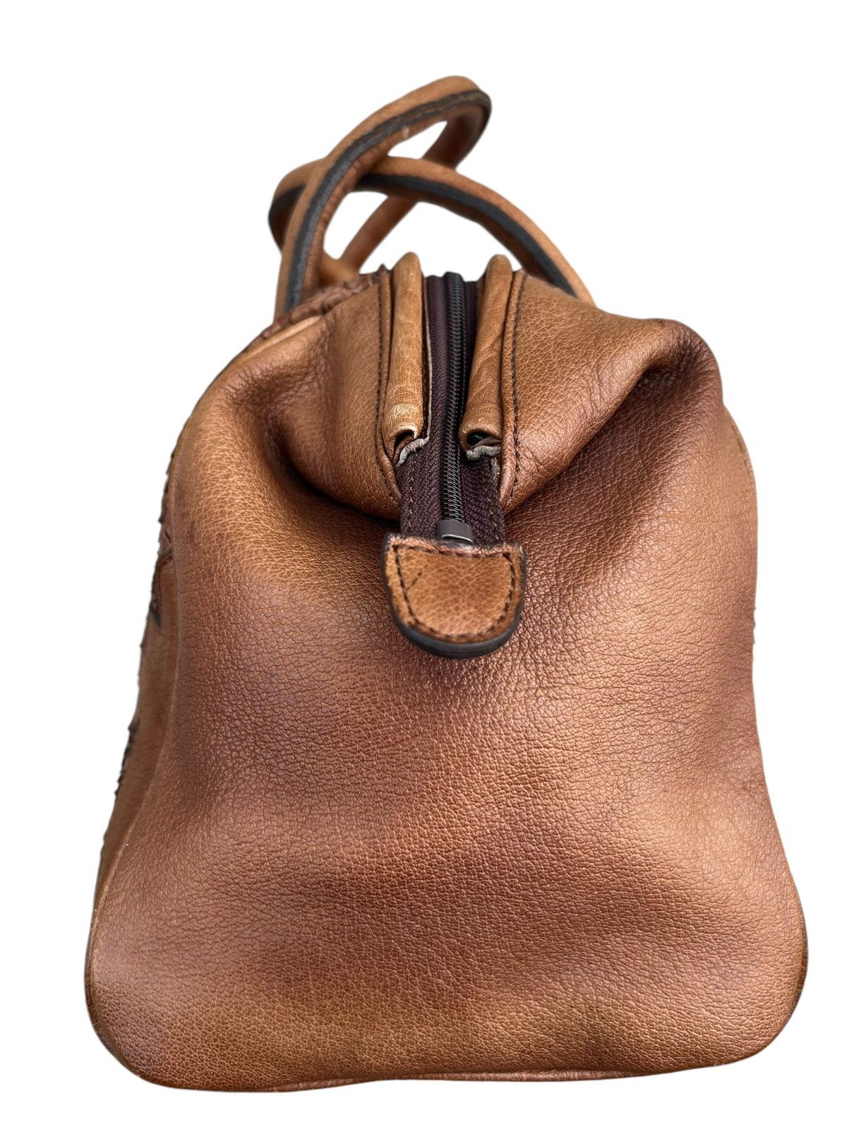 Leather Vintage Ibiza Japan Patina Python Snake Leather Doctor Bag Size ONE SIZE - 12 Thumbnail
