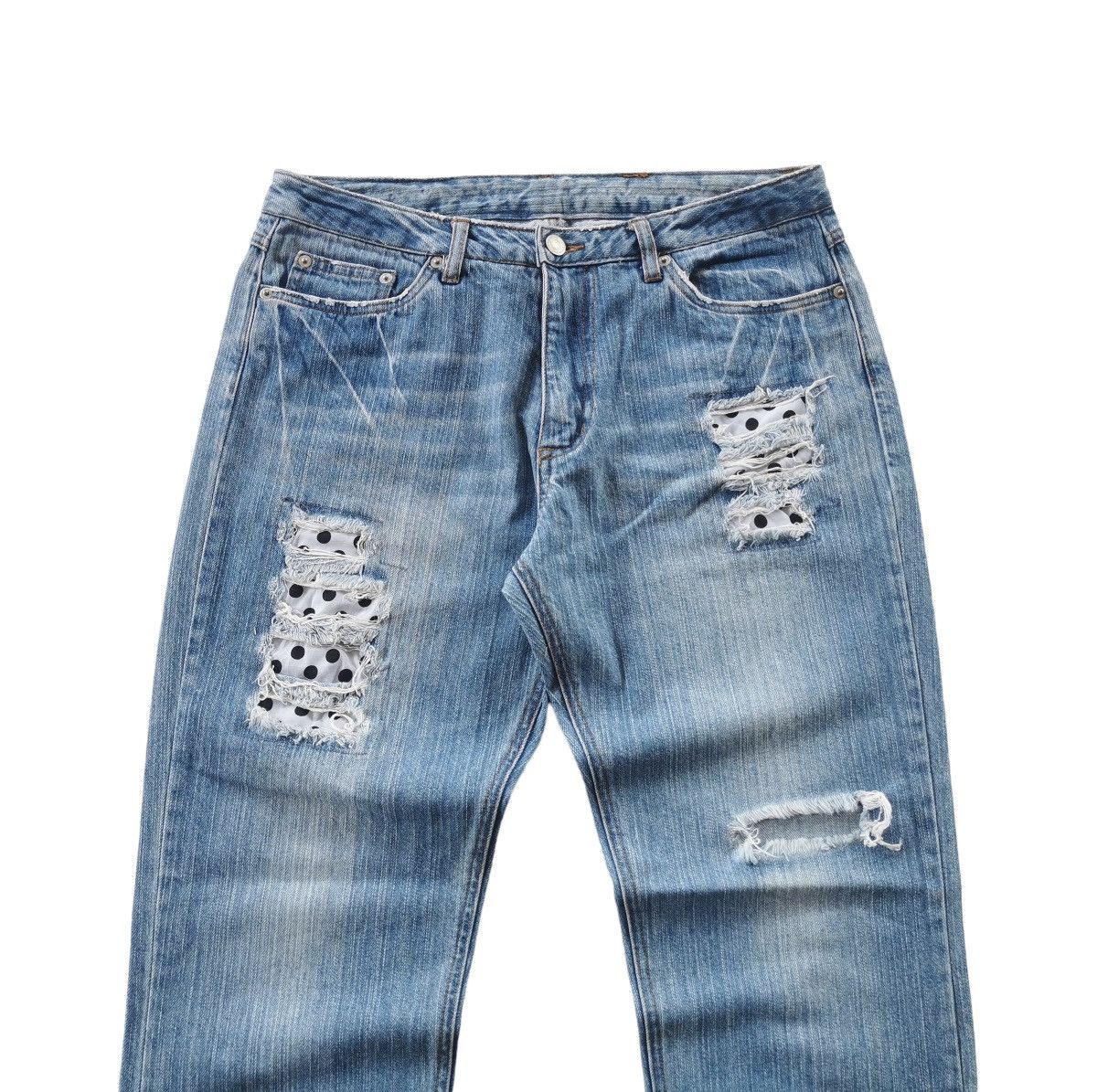 If Six Was Nine Distressed Denim Jeans 32x41 Size US 32 / EU 48 - 2 Thumbnail