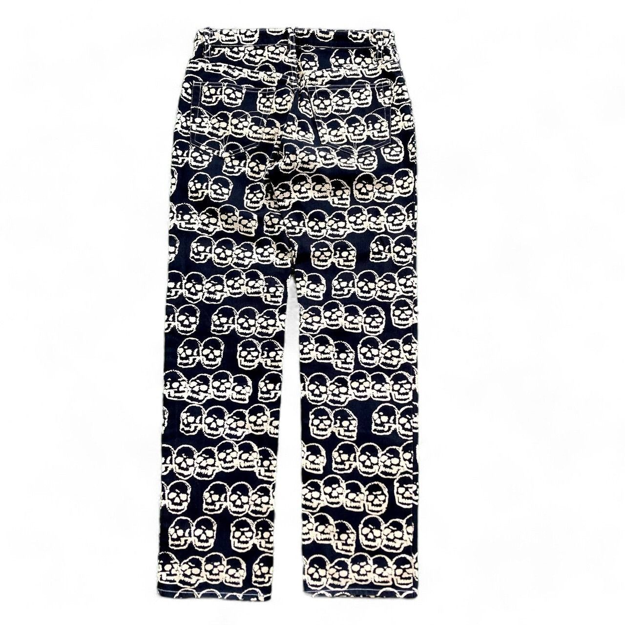 Hysteric Glamour 1998 AOP Skulls Pants Size 28" / US 6 / IT 42 - 2 Thumbnail