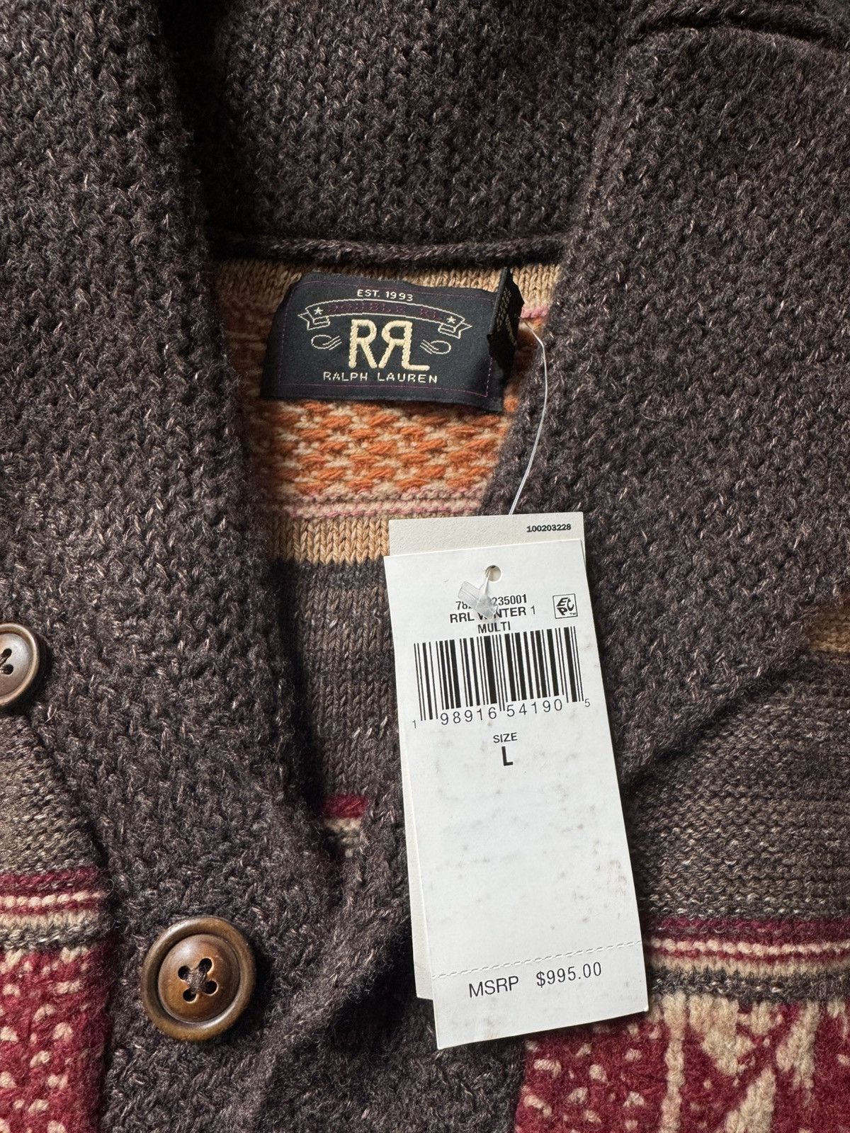 RRL Ralph Lauren Base Camp Cardigan Size US L / EU 52-54 / 3 - 3 Thumbnail