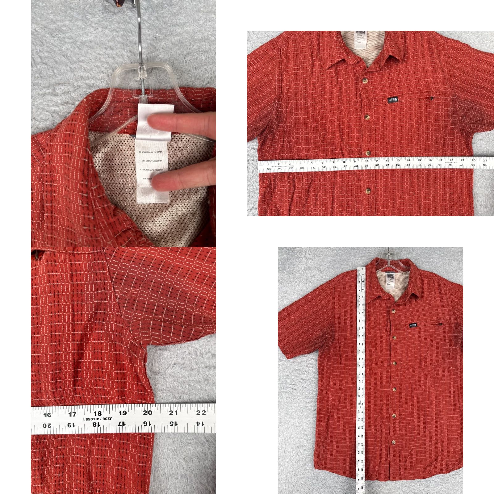 The North Face The North Face Shirt Men Medium Red Geometric Angler Vented Modal Blend Button-Up Pocketed Casual Wear Mens Regular Red Geometric Pattern 90s? Size US M / EU 48-50 / 2 - 8 Thumbnail