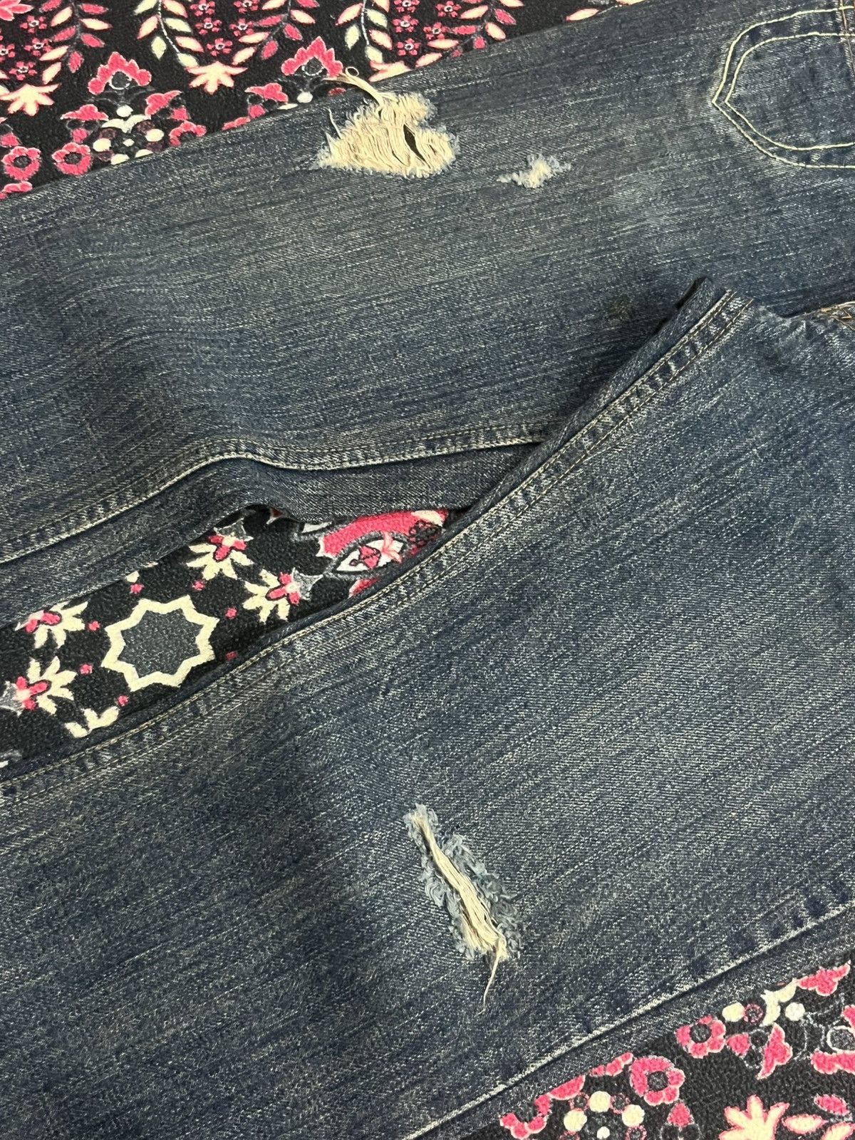 If Six Was Nine Vintage Japanese Brand RU Avant Grade Style Dark Flare Jeans Size 28" / US 6 / IT 42 - 8 Thumbnail