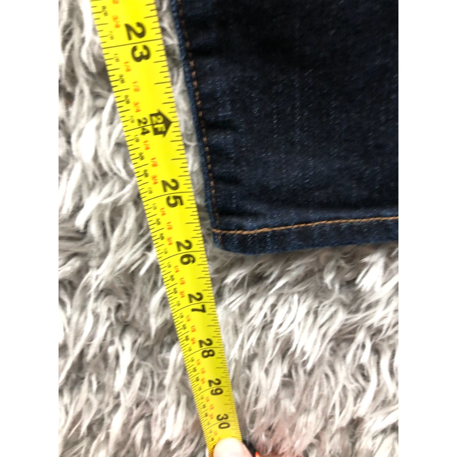 Old Navy Old Navy Curvy Skinny Jeans Women's Size 2 Short Mid Rise Dark Wash Blue Denim Shirt? Size 26" / US 2 / IT 38 - 3 Thumbnail