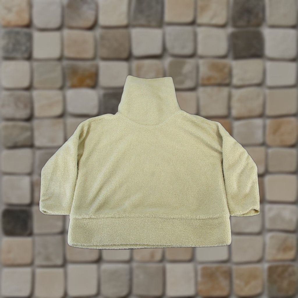 Vintage Tuckernuck Sweater Womens XS Beige Turtleneck Fleece Pullover Knit Shirt Pullover XS Womens 90s? Size XS / US 0-2 / IT 36-38 - 1 Thumbnail