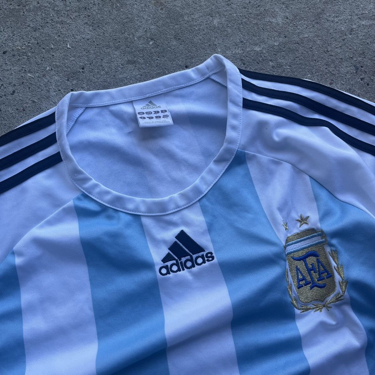 ADIDAS ARGENTINA 2006/07 HOME JERSEY TSHIRT VINTAGE