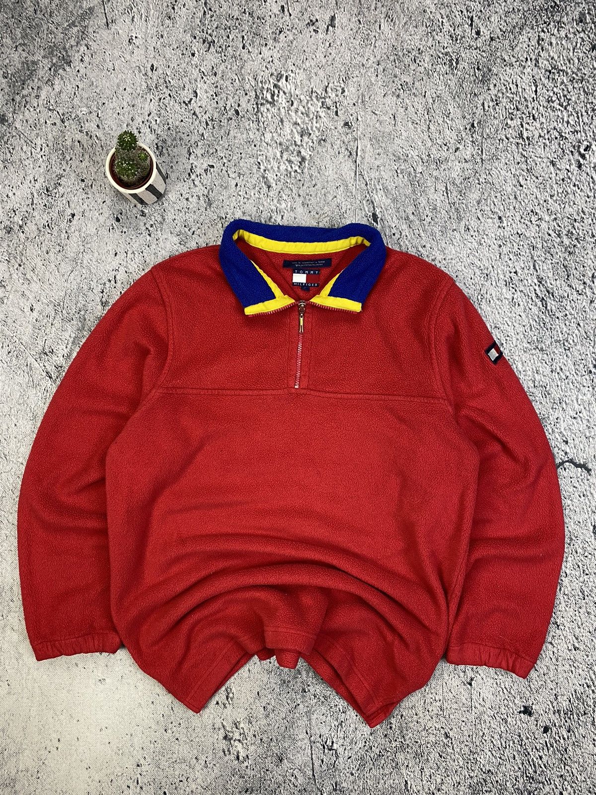 Tommy Hilfiger × Vintage Vintage Fleece Tommy Hilfiger 90’ Size US L / EU 52-54 / 3 - 1 Thumbnail