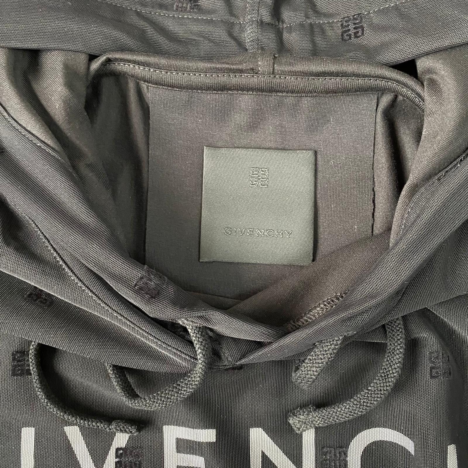 Givenchy Black 4G Logo Tulle Double Layer Hoodie Size US L / EU 52-54 / 3 - 5 Thumbnail