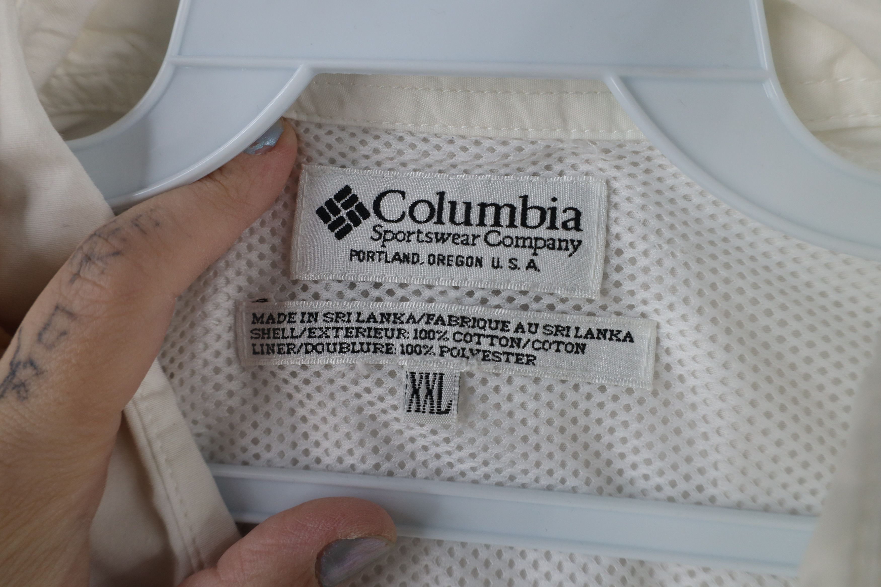 Columbia × Vintage Vintage Columbia PFG Fishing Short Sleeve Button Shirt White Size US XXL / EU 58 / 5 - 12 Thumbnail