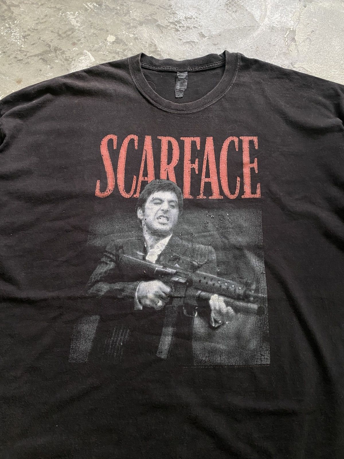 Vintage Tony Montana Scarface Vintage Movie Plain Faded Tee Size US XXL / EU 58 / 5 - 2 Thumbnail