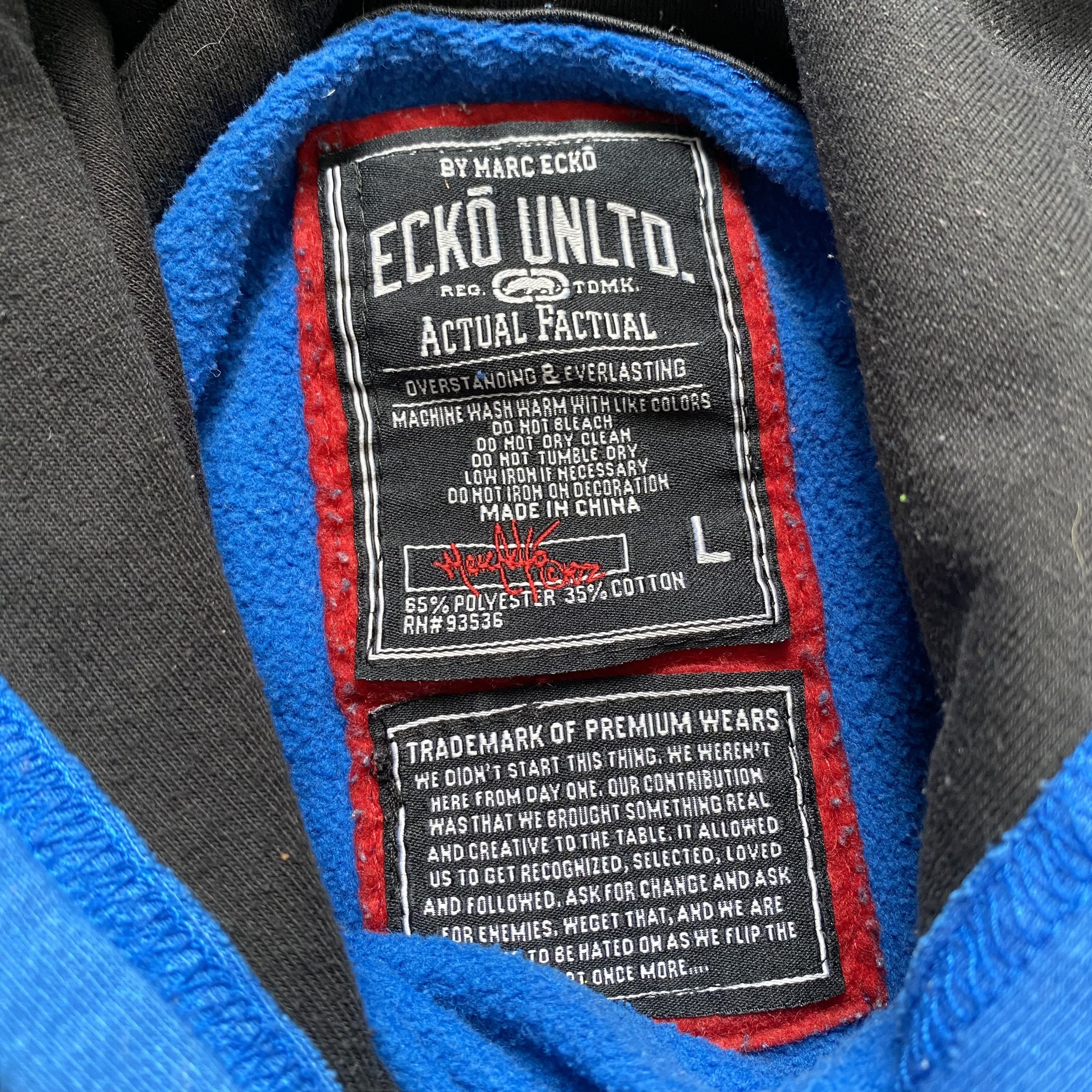 Ecko Unltd. 🦏 Vintage Ecko Untld Hoodie Skater Surf Style Size US L / EU 52-54 / 3 - 8 Thumbnail