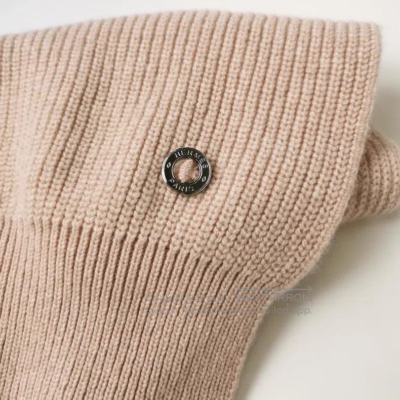 Hermes Hermes Cashmere Solid Color Tie Front Knit Top Size M / US 6-8 / IT 42-44 - 3 Thumbnail