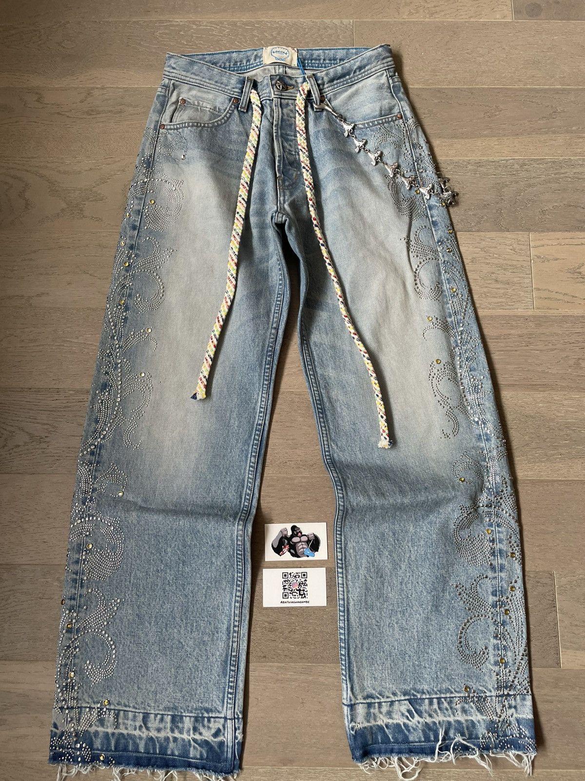 Other Ercole Studios Crystal Denim With Chain Size US 30 / EU 46 - 2 Thumbnail
