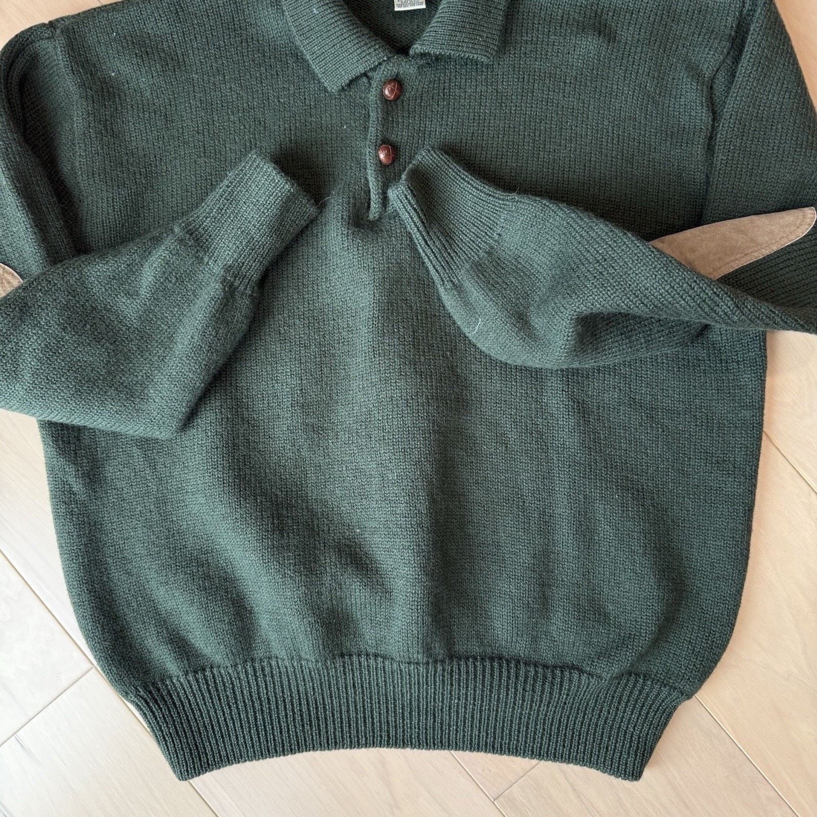Abercrombie & Fitch Vintage Abercrombie & Fitch Wool Sweater XL Green Collared Size US XL / EU 56 / 4 - 5 Thumbnail
