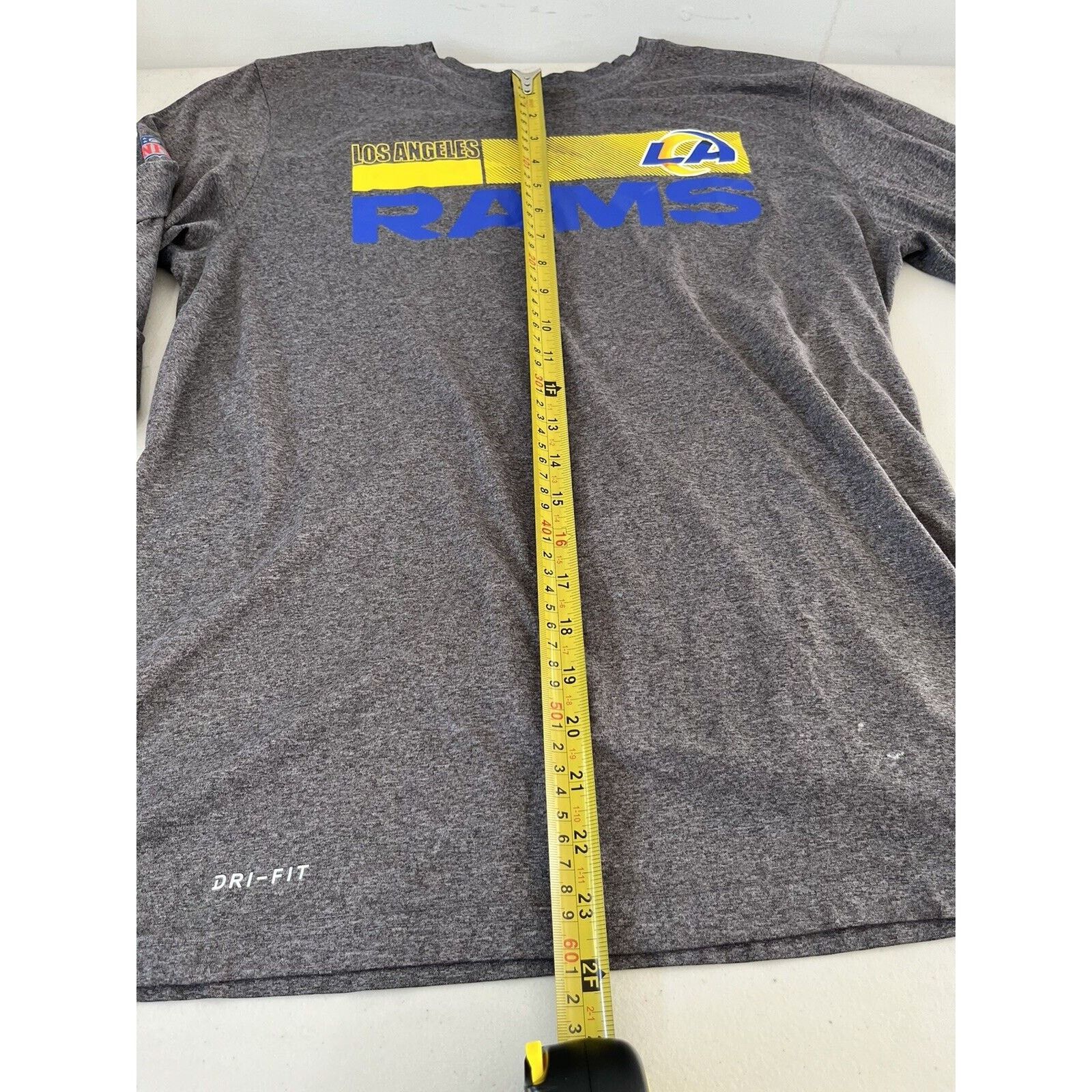 Nike Nike Los Angeles Rams On Field Shirt Mens M Gray Long Sleeve Size US M / EU 48-50 / 2 - 4 Thumbnail