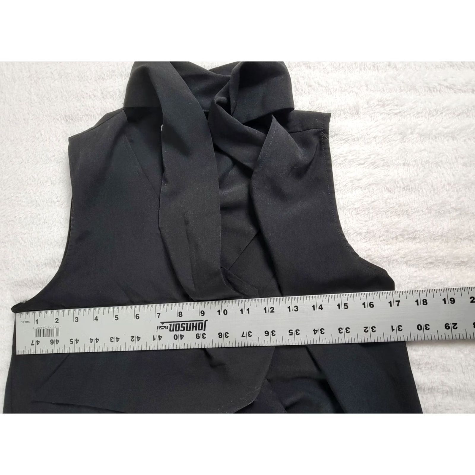 Haute Hippie Haute Hippie Womens Black V-Neck Sleeveless Tie-Neck Blouse Small Casual Size S / US 4 / IT 40 - 7 Thumbnail