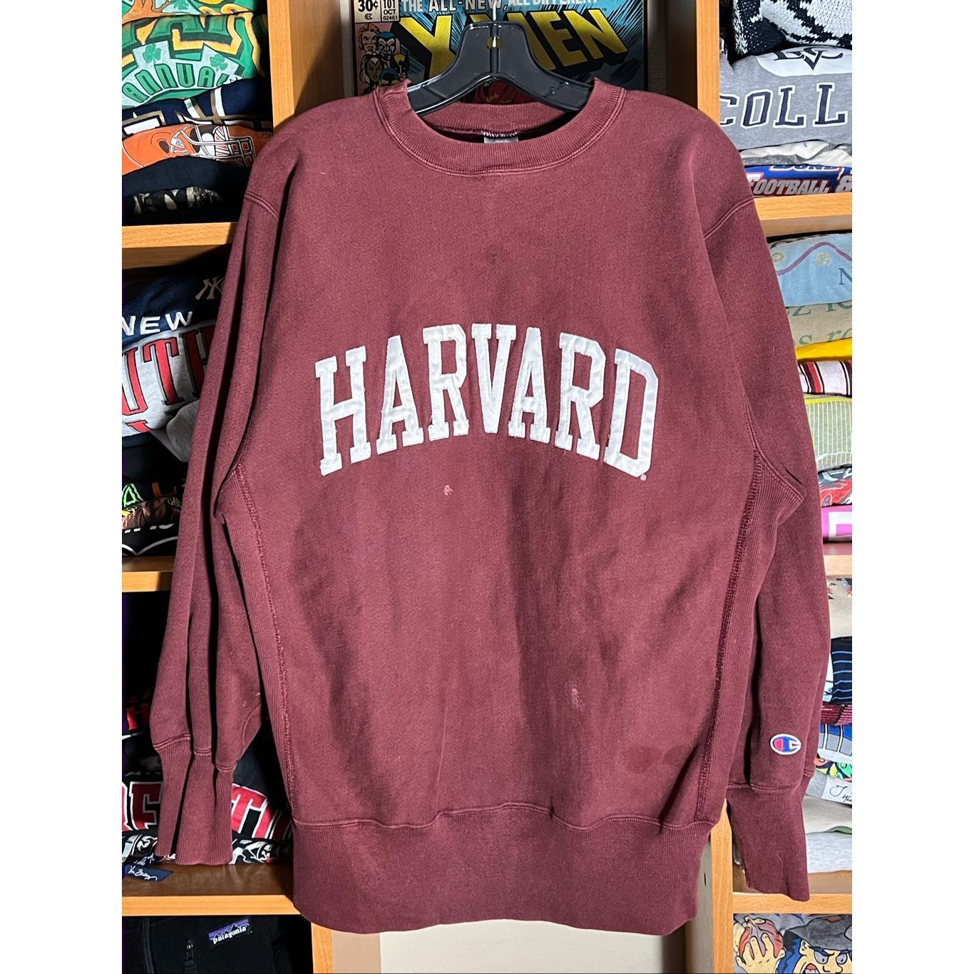 Champion Vintage 90s Champion Harvard University Reverse Weave Sweate Size US XL / EU 56 / 4 - 1 Thumbnail