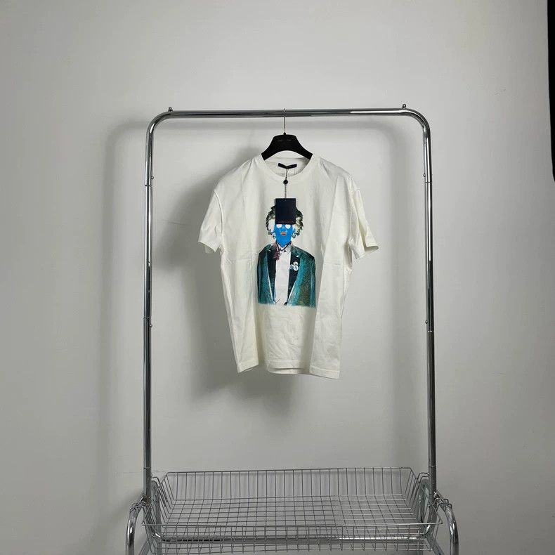 Louis Vuitton Louis Vuitton Portrait White Printed Short Sleeve Size US M / EU 48-50 / 2 - 2 Thumbnail